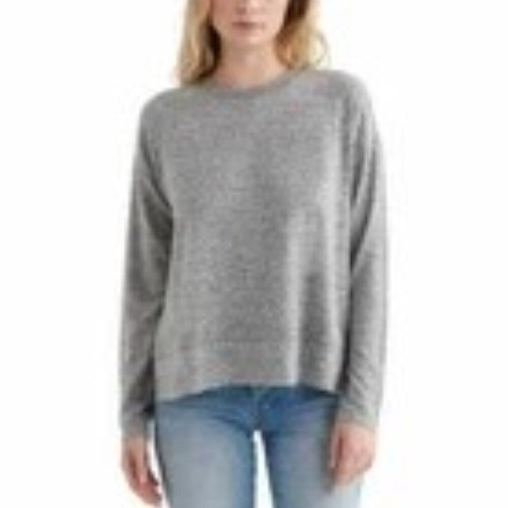 Lucky Brand Gray Relaxed Fit Crew Neck Women's Sweater. Size M.